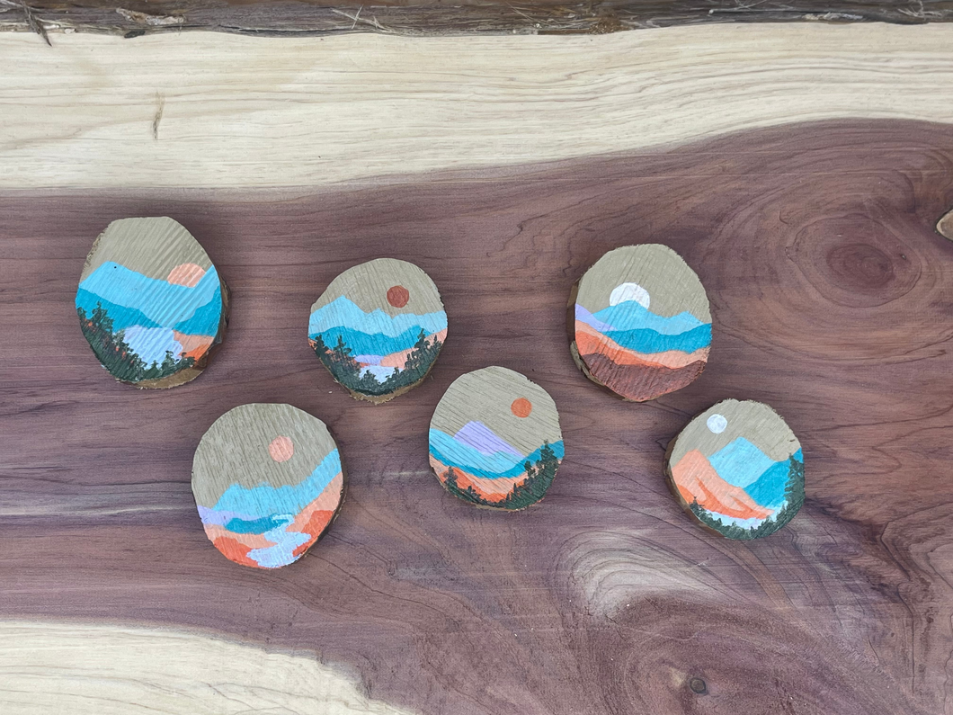 Wood Cookie Set Sunrise / Set